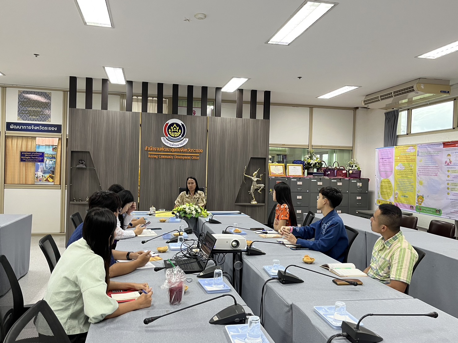 พช.ระยอง ประชุมเตรียมความพร้อมขับเคลื่อนงานพัฒนาชุมชนจังหวัดระยอง ประจำปีงบประมาณ พ.ศ. 2567