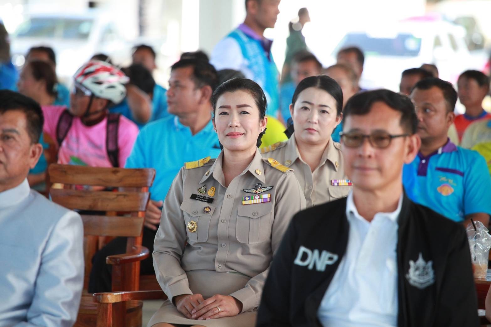 พช. ระยองร่วมกิจกรรม โครงการ ปั่นจักรยานท่องเที่ยวป่ารอยต่อ “รักแม่ แลช้าง ชล – ชะเมา”