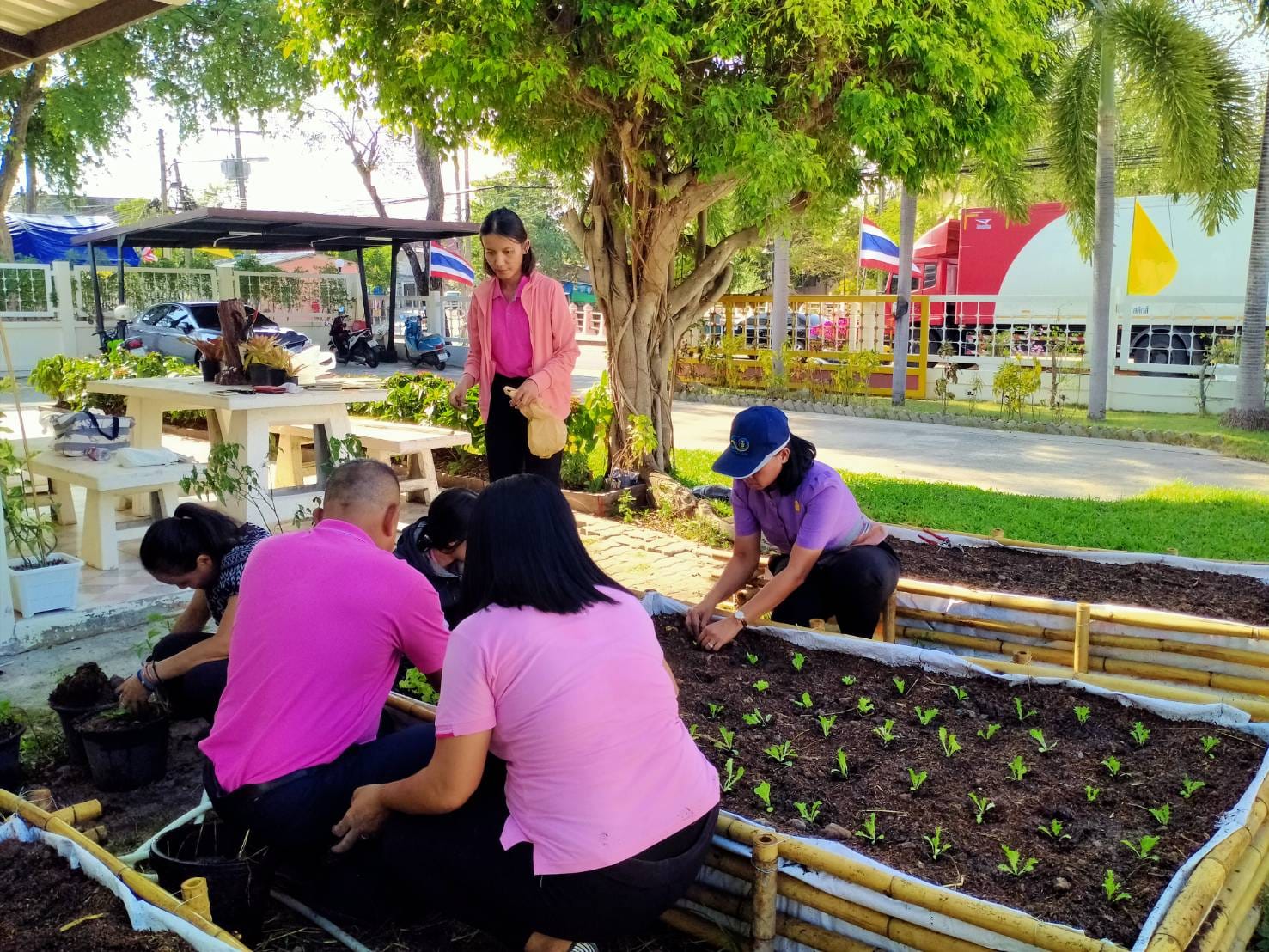 พช.ระยอง ขับเคลื่อนการน้อมนำแนวพระราชดำริของสมเด็จพระกนิษฐาธิราชเจ้า กรมสมเด็จพระเทพรัตนราชสุดาฯ สยามบรมราชกุมารี สู่ปฏิบัติการปลูกผักสวนครัว เพื่อสร้างความมั่นคงทางอาหาร  กิจกรรมผู้นำต้องทำก่อน และ”บ้านนี้มีรักปลูกผักกินเอง”
