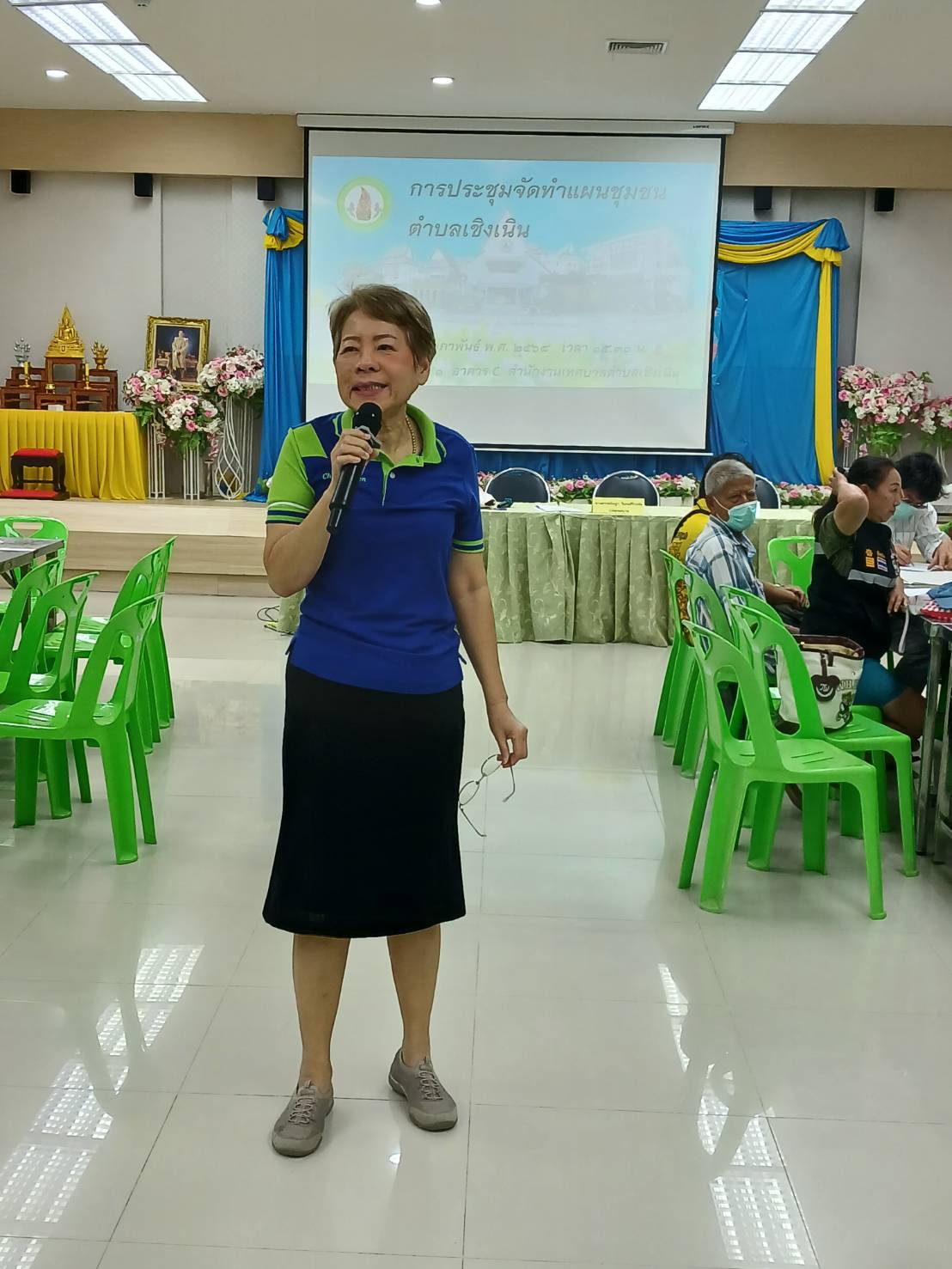สำนักงานพัฒนาชุมชนอำเภอเมืองระยอง ร่วมประชุมเพื่อจัดทำแผนชุมชนประจำปีงบประมาณ พ.ศ. 2568